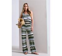 Pantalon avec motif en zigzag
