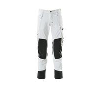 Pantalon avec poches genouillères Ultimate stretch - 17179-311-Blanc-82-40