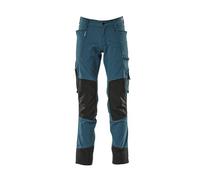 Pantalon avec poches genouillères Ultimate stretch - 17179-311-Bleu océan-76-43