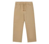 Pantalon baggy Ã enfiler coupe dÃ©contractÃ©e taille mi-haute jambe large twill lÃ©ger teint en piÃšce enfant s.Oliver Marron 8 ans