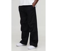 Pantalon baggy à taille élastiquée homme - noir - M, noir