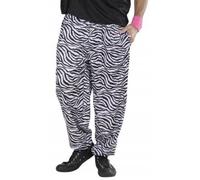 Pantalon baggy zébré style disco années 80, taille M/L
