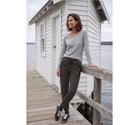 Pantalon Barrel Leg à taille mi-haute et coupe décontractée