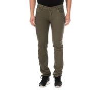 Pantalon bas long coupe droite AGH0025 homme-Rayures kaki-noir 40