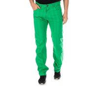 Pantalon bas long coupe droite BGH0182 homme-Rayures vertes-fines 40