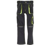 Planam Pantalon Basalt Junior 6110158 Anthracite/Jaune Taille 158/164