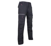 Pantalon battle canvas élasthanne BASALTE NOIR - LMA LEBEURRE - 1425 50