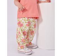 Pantalon bébé en coton imprimé fleurs Petit Bateau - blanc - Taille 36 mois 36M blanc/multicouleur