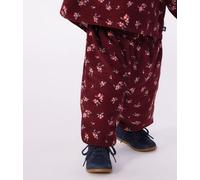 Pantalon bébé en velours imprimé à fleurs Petit Bateau - rouge - Taille 24 mois 24M rouge/multicouleur
