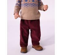 Pantalon bébé en velours uni Petit Bateau - rouge - Taille 6 mois 6M bordeaux