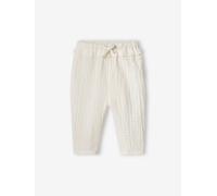 VERTBAUDET Pantalon bébé Fille en Gaze de Coton écru 18M(81CM)