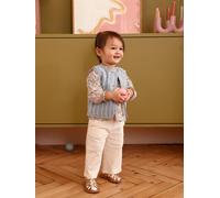 Pantalon bébé fille maille froissée écru 4A(104CM)