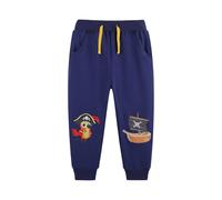 Pantalon Bébé Garçon avec Taille Elastique décontracté Lâche, Pantalons Enfants Bébé Fille Garçon Coton Poche Ample Imprimé Pirate Kawaii, Jogging Sport de Pantalons Doux, (Multicolour, 1-2 Years)