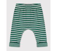Pantalon bébé rayé en tubique Petit Bateau - vert - Taille 3 mois 3M vert/gris