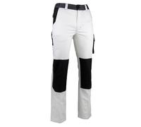 Pantalon de travail VAISSEAU multipoches blanc/gris T48 - LMA LEBEURRE - 1850-T48