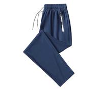 Pantalon Bleu Canard Femme Pantalons Elastique Bas Survetement À Imperméable Tweed Asymétrique Blanche Happy in Professionnel Côté Tai Hop Chinois Entre Cut Tie