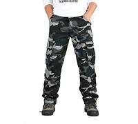 Pantalon Camouflage Homme Grandes Tailles- Pantalon Cargo Multi-Poches Pantalon De Travail DéContractéS Polyvalents De Mode Coloré Pas Cher Pantalons Baggy Long De Jogging éLastique D'éTé Pants
