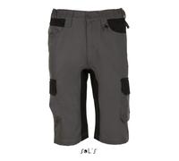 Pantalon - CANVAS - 300 Short Impulse Pro - Gris - 7 poches - Taille semi-élastiquée 40