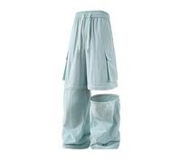 Pantalon cargo amovible pour homme - Jambes larges - Tendance - Jogging - Imperméable - Multi poches - Élastique - Pantalon de travail - Pantalon de travail - Pantalon de travail - Ranger - Chasse