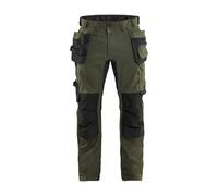 Pantalon cargo avec poches flottantes Blaklader Stretch 2D Vert 44