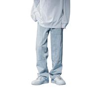 Pantalon Cargo Baggy pour Homme Hip Hop avec Jambes Larges Jeans pour Garçon Y2k Jeans des Années 90 Nouveau Vintage Délavé Pantalon de Travail Streetwear Jeans pour Homme Pantalon de Loisir, 3XL