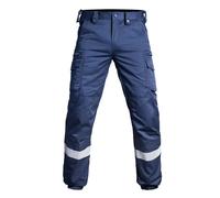 Pantalon cargo bas élastiqué A10 Equipment V2 Sécu-One Hv-Tape Bleu 36