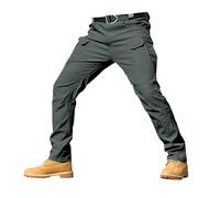 Pantalon cargo camouflage pour homme décontracté tactique pantalon softshell léger de travail imperméable pour le camping et la randonnée avec plusieurs poches, XL