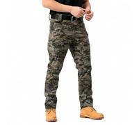 Pantalon cargo camouflage pour homme décontracté tactique pantalon softshell léger de travail imperméable pour le camping et la randonnée avec plusieurs poches, 4XL