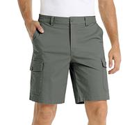 Pantalon cargo court vintage pour homme - Pantalon cargo court - Pantalon d'été - Plusieurs poches - Pantalon chino léger - Respirant - Pantalon d'extérieur décontracté - Pantalon de jogging classique
