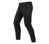 Pantalon cargo de couleur pour homme - Pantalon de sport décontracté - Coupe ajustée - Pantalon cargo pour homme, Noir , XL