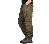 Pantalon Cargo de randonnée en Plein air pour Homme 7 Poches Sports Tir Chasse Tactique Combat Travail Pantalon Décontracté
