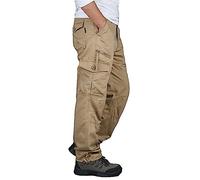 Pantalon Cargo de randonnée en Plein air pour Homme 7 Poches Sports Tir Chasse Tactique Combat Travail Pantalon Décontracté