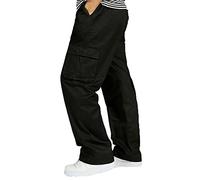 Pantalon cargo décontracté grande taille pour homme, taille élastique, plusieurs poches, tissu confortable et respirant, coupe décontractée, parfait pour le travail et un usage quotidien, disponible