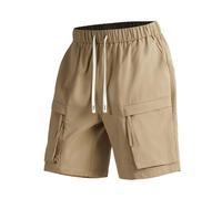 Pantalon cargo décontracté pour homme - Short de sport respirant avec poches - Pantalon cargo pour homme, jaune, XL