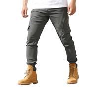 Pantalon cargo d'été multi-poches pour homme - Pantalon décontracté pour le sport en plein air - Vêtements de travail pour homme - Pantalon de jogging pour homme, gris, M