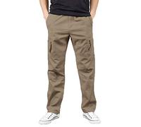 Pantalon cargo d'extérieur multi-poches Pantalon de sport droit avec poches Pantalon de sport en plein air Randonnée Travail Pantalon de survêtement, jaune, 3XL