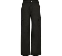 Pantalon cargo droit taille haute femme Urban Classics Noir 30