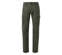 Pantalon cargo en coton mÃ©langÃ© dÃ©lavÃ© avec surpiqÃ»res s.Oliver Vert 30x32