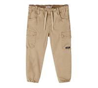 Pantalon cargo enfant Name It Ben - sergé rouge, taille ajustable, effet usé 6 ans