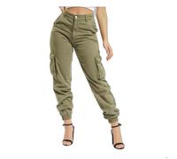 DEF Pantalon cargo 'Aya' olive, Taille 34