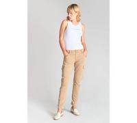 Pantalon cargo femme Le Temps des cerises Rivera 7/8 Marron 26