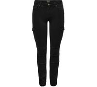Pantalon Cargo Femme - ONLY - Longueur Cheville - 5 Poches - Noir - Passants de Ceinture 34