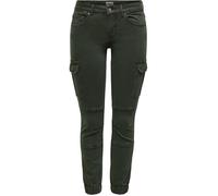 Pantalon Cargo Femme - ONLY - Rosin - Vert - Taille standard - 5 poches 34/32
