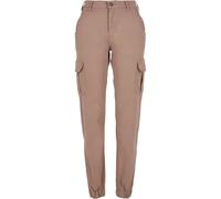 Urban Classics Pantalon cargo pour femme Taille haute, chevilles resserrées, Duskrose Taille 28