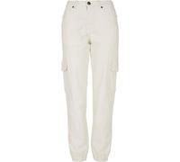 Pantalon cargo femme Urban Classics Organic Stretch Denim GT Blanc 33