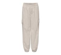 Pantalon cargo fille Only Kogecho Parachute Beige 11 ans