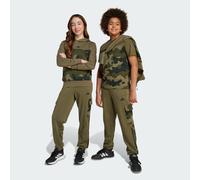 Pantalon cargo French terry camo Seasonal Essentials Enfants Olive Strata / Black 9-10A