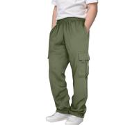 Pantalon Cargo Garcon Baggy Pantalon Jogging de Travail Hiver Sport Taille Élastique Chaud Enfant Mode Survêtement Chasse Hip Hop Décontracté Pants