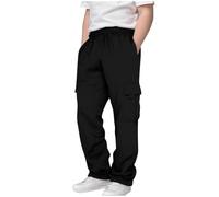 Pantalon Cargo Garcon Baggy Pantalon Jogging de Travail Hiver Sport Taille Élastique Chaud Enfant Mode Survêtement Chasse Hip Hop Décontracté Pants