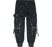 Pantalon Cargo Gothic de Devil Fashion - Pentagram Punk Men's Pants - S à XXL - pour Homme - noir XXL